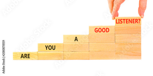 Foto Are you a good listener symbol