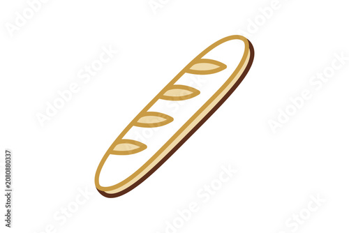 French Baguette Vector Illustration