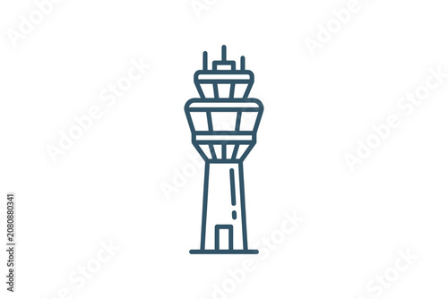 Airport Control Tower Outline Icon