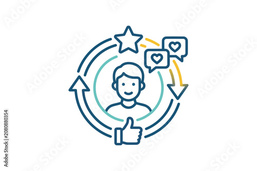 Customer Feedback and User Experience Icon