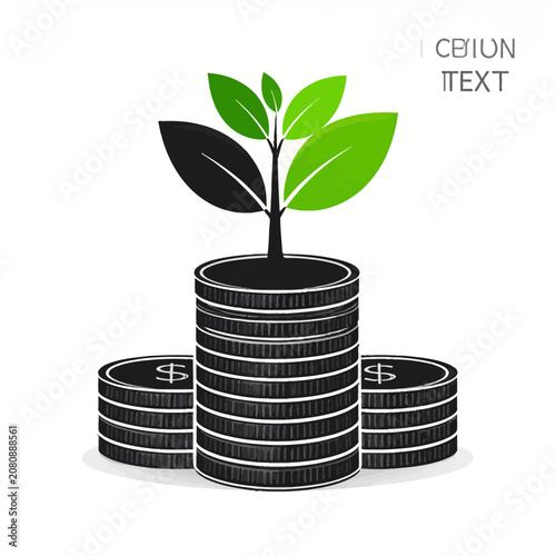 Financial growth and investment concept.