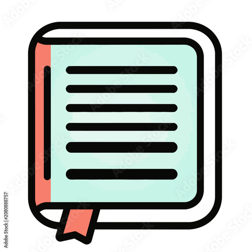 A stylized illustration of a document.