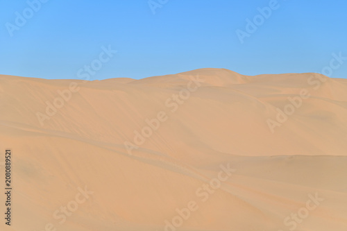 Panoramic View of Rolling Sand Dunes in Xiangshawan Desert, Inner Mongolia