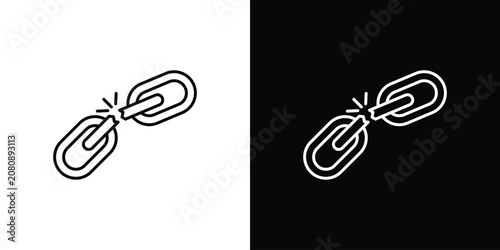 Weakness icon line vector collection