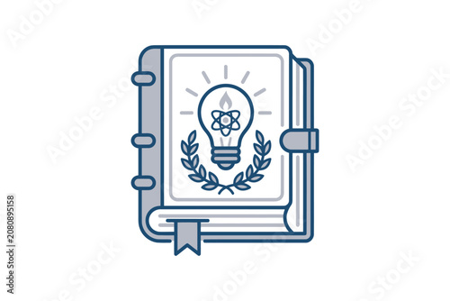 Science Book Icon Vector