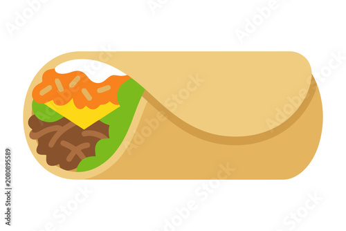 Burrito Vector Illustration