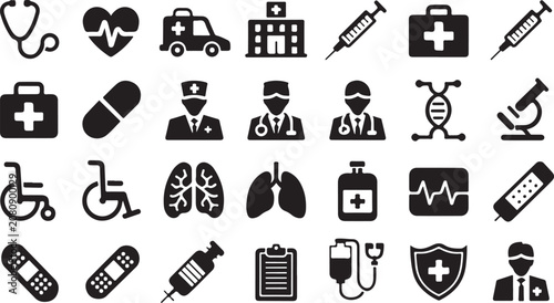 Foto Doctor Set Vector