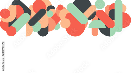 Obraz na plátně A vibrant illustration of colorful pills and capsules scattered across a surface