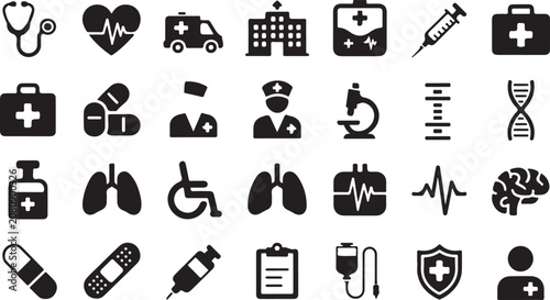 Quadro su tela Doctor Set Vector