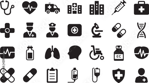 Tableau sur toile Doctor Set Vector