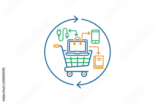 Omnichannel Retail E-Commerce Infographic