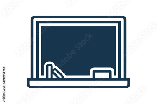 Classroom Chalkboard Outline Icon