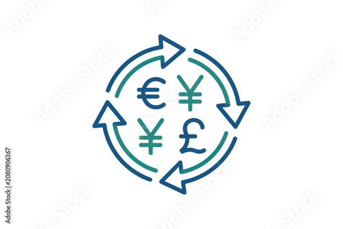 Global Currency Exchange Vector Icon