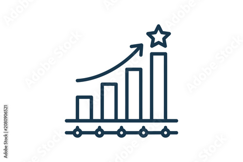 Growth Bar Chart Icon