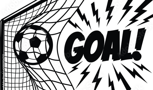 Soccer goal celebration graphic