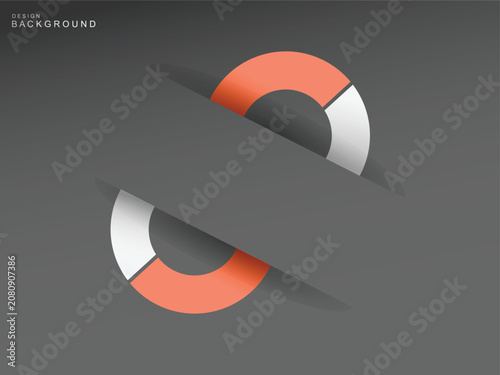 Design background. Grey background with dynamic icon. EPS 10 vector art.