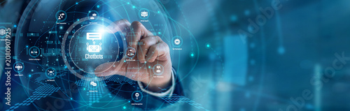 Tableau sur toile An AI developer handhold Chatbots deployment