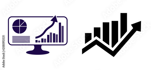Business Growth and Financial Analytics Dashboard Icons