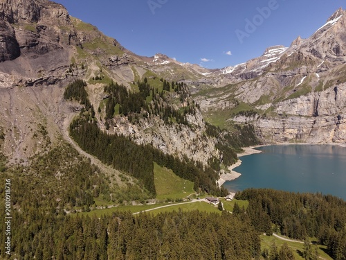 lake in the mountains,mountains and clouds, mountain landscape with trees
