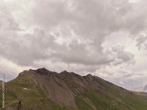 Canvas Print mountain landscape in the alps, mountain landscape with lake and mountains