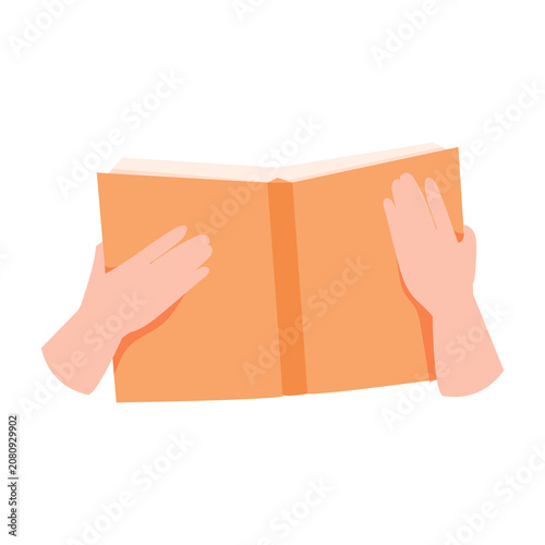 Female Hands Holding an Open Book Book Club, Reading and Literature