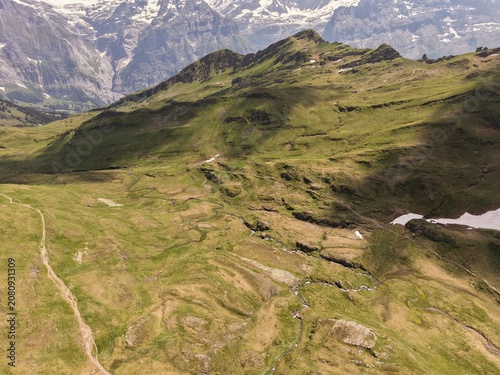 mountain landscape in the alps, mountain landscape with lake and mountains
