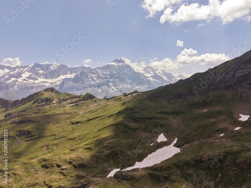mountain landscape in the alps, mountain landscape with lake and mountains
