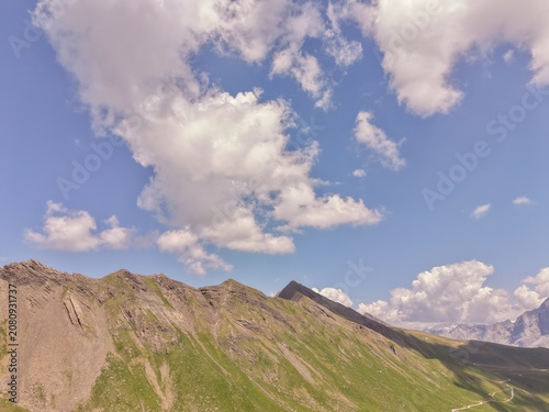 mountain landscape in the alps, mountain landscape with lake and mountains
