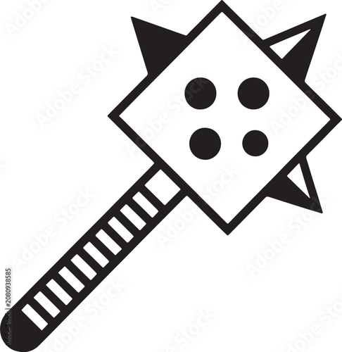 Fotografi Black and white stylized cat head with pointed ears, minimalist also transparent