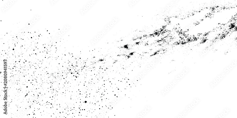 Obraz premium Black grunge texture with smudge marks on white background for design