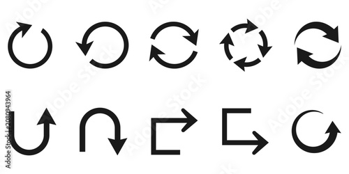 Tableau sur toile Reload Arrow Set
