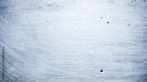 Scratched metal surface with brushed silver texture background