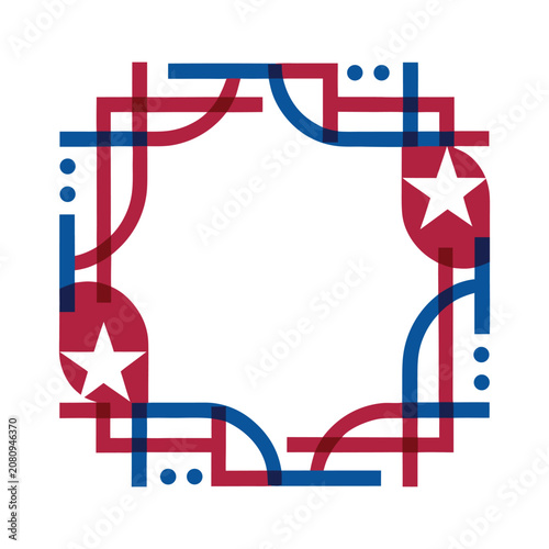 Double crest shield seal vector element, flat abstract geometric business logo badge design template