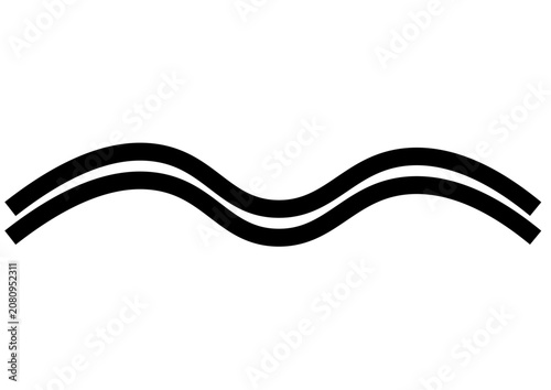 Cuadro en lienzo Rides de vagues (wave ripples)