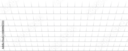 White background with gray perspective grid lines creating a square pattern. Template platform for technology, user interface, industry, science.