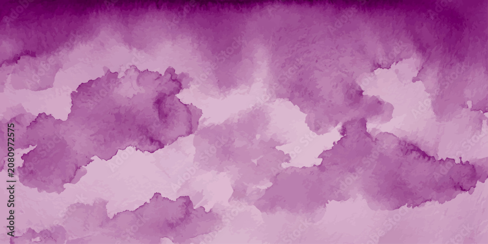 Fototapeta premium Abstract purple watercolor cloud texture, evoking a dreamy and ethereal atmosphere, perfect for digital art backgrounds and creative design projects.