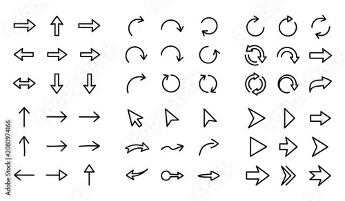 Arrow Icons Mega Collection - Curved, Circular, Direction and Navigation Vector Set