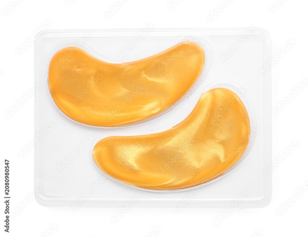 Obraz premium Under eye patches isolated on white, top view