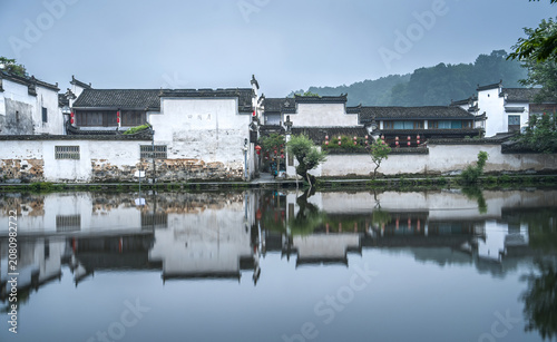 Traditional Chinese Water Town by a Canal