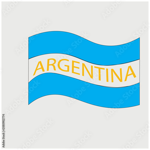 TWISTED ARGENTINE FLAG VECTOR