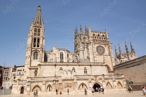 Burgos Cathedral gothic architecture view Spain