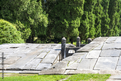 Cuadro en lienzo Stone tomb at the Ming Dynasty Imperial Tombs in Zhongxiang, Hubei, China
