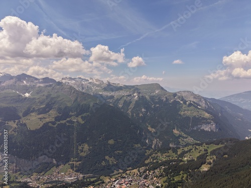 mountain landscape with clouds