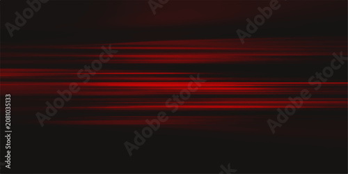 Fotografie Abstract horizontal streaks of vivid red light illuminate a dark, textured background, creating a dynamic and energetic visual