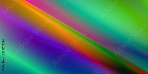 Foto Abstract geometric artwork featuring a sharp diagonal fold ridge dividing vibran