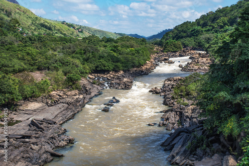 river in the mountains in brazil