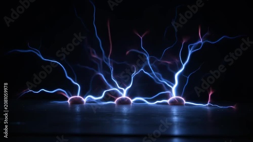 Electric Plasma Arcs Discharge 4K Generative AI