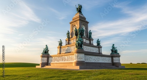 Ornate Multi-Tiered Granite Monument Sculpture 20260307