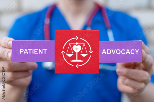 Foto Concept of patient advocacy