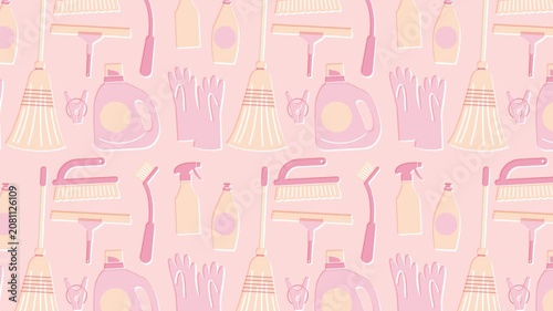 Cleaning Background Loop - pink